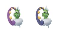Shiny Tornadus (right) alongside a standard Tornadus (left) (Image via The Pokemon Company)